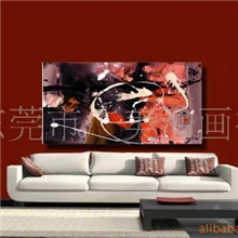 批发供应装饰油画娱乐场所配套画装修工程画