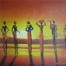 供应装饰油画抽象油画中东油画印第安人南非人油