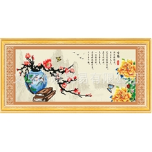 钻石画厂家钻石画批发加盟钻石绣6D钻石家居画5059人生是福