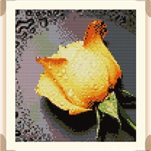 义乌特价方钻钻石十字绣粘贴画滴水玫瑰新钻老钻厂家直销