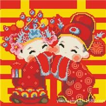 特价树脂方钻5D钻石画厂家直销喜结良缘混批