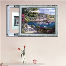 DL92地中海厂家直销推拉式电表箱、配电箱装饰画