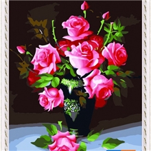 正品DIY钻石画吾爱红/黄/紫40x50树脂方钻礼品装饰画。