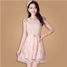 2013春款欧根纱复古连衣裙韩版修身立体花朵大码显瘦裙子特价批发