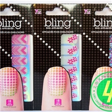 爆款豹纹彩钻指甲贴纸3D立体珠钻指甲贴闪钻美甲贴纸来样定做