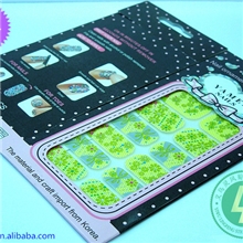 2013新款/DIY美甲贴/指甲饰品/20款珠钻豹纹指甲全贴/脚指甲贴片