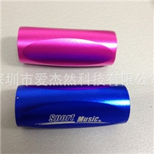 生产销售带收音机功能迷你运动棒插卡音箱，铝合金运动插卡音箱