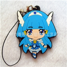 出口日本美少女pvc钥匙扣，软胶钥匙扣，卡通钥匙扣，3D钥匙扣