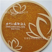 【厂家生产】pvc软胶杯垫硅胶杯垫环保杯垫放金粉杯垫