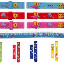 厂家批发硅胶手表带3D儿童手表带环保PVC软胶手表带