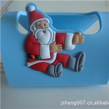 供应pvc环保手机座圣诞老人手机座