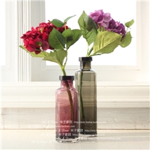 简约现代透明水晶玻璃布莱特收口花瓶（不含花）