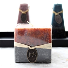 婚房装饰摆件情人节烛光晚餐结婚礼品礼物浪漫香薰方形无烟蜡烛