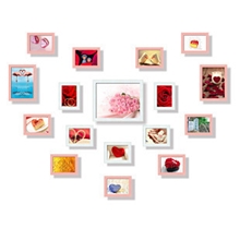 【巨匠相框】心形相框墙照片墙17个相框超值组合相片墙P17A