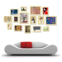 【巨匠品牌】环保照片墙15框创意相片墙相框组合加宽加厚15C