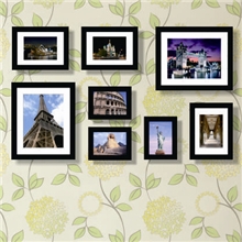 【巨匠品牌】8框照片墙相片墙相框墙创意组合加宽加厚08B