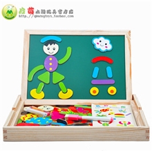 厂家直销木质积木奇妙画板玩具磁性拼拼乐拼图儿童拼图