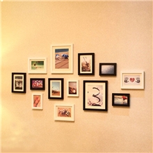 k1301ps发泡框组合照片相框相片墙13框批发零售相片定做实木相框