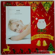 圣诞新款2013贴纸玻璃小相框4*6寸家居装饰摆件