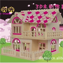 木制仿真模型/立体拼图DIY拼装玩具/厂家直供2012新品罗曼时光