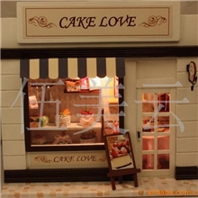 新年&情人节礼物批发供应带灯欧洲店铺C-004蛋糕情缘