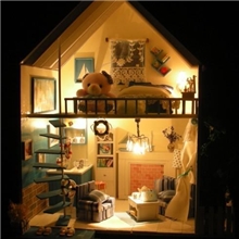 最新款DIY小屋最新款-带灯【浪漫爱琴海】情人节最