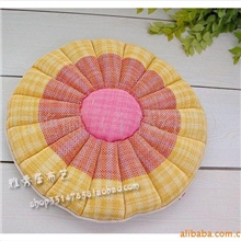 大量出口日本韩国棉麻圆坐垫飘窗垫多功能坐垫多色可选