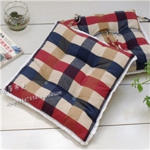 《满3000减50》棉麻格坐垫，椅垫，沙发垫，汽车座垫，可配套桌布