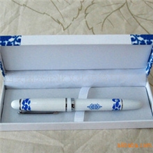 供应青花瓷笔/签字笔/陶瓷宝珠笔陶瓷笔/高档礼品/陶瓷笔