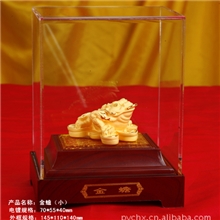 商务礼品保险礼品绒沙金摆件保险公司定制开店开业礼品金蟾摆件