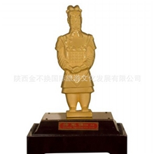 兵马俑将军俑镀金将军俑国宾礼品陕西特色礼品