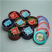 【厂家直销】泰国塔香薰香批发佛香檀香送香碟40粒金属圆盒装