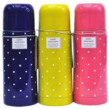 BW1010350ML韩版保温杯点点保温杯铂盛真空不锈钢保温杯混批