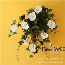 牵牛花挂壁仿真花仿真藤藤曼仿真花批发装饰花节庆
