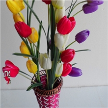 六头郁金香/仿真花/人造花/假花/装饰花/绢花/丝花/布花