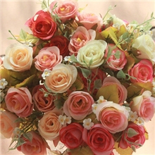 玫瑰花/玫瑰仿真花/人造花/绢花/假花/工艺花/布花/丝花