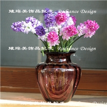 热销推荐玻璃花瓶（紫红琥珀绿蓝烟多色混批