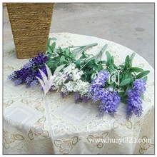 特价10头薰衣草仿真花束软装家居饰品仿真植物厂家