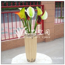 厂家直销软胶马蹄莲颜色丰富塑料干花仿真花批发