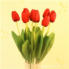 绿跃批发单支郁金香干花假花台面桌面摆放花艺装饰品仿真花D011