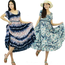 平生缘最新爆款波西米亚碎花连衣裙LD-122010