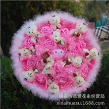 泰迪熊花束玩偶公仔娃娃花束卡通花束创意礼物生日礼品