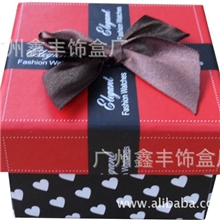 最新出品手表包装盒新奇心型图案蝴蝶结