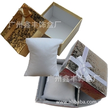 金色银色蝴蝶结丝带手表包装盒首饰盒表配包装道具手链盒