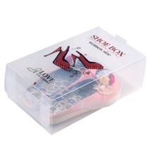 厂家供应塑料PP透明塑料收纳鞋盒抽屉式/女款40码抽屉鞋盒