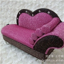 创意礼品义乌批发系列化妆盒绒布首饰盒珠宝盒沙发床a20-392