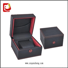 包装盒厂订做高档皮质塑胶男女商务手表盒PU皮塑料中性手表盒