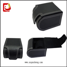 深圳包装盒厂家供应高档车线皮盒弧形手表包装盒商务男士手表盒