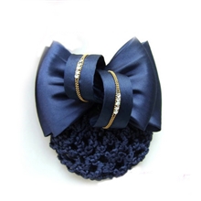 鼎喆饰品蓝职业头花韩国蝴蝶结护士银行餐饮动车组专用