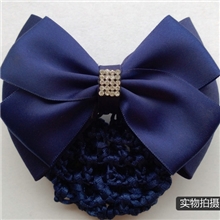 鼎喆饰品蓝批发酒店邮政职业头花员工护士银行发网新款！